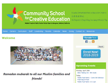 Tablet Screenshot of communityschoolforcreativeeducation.org